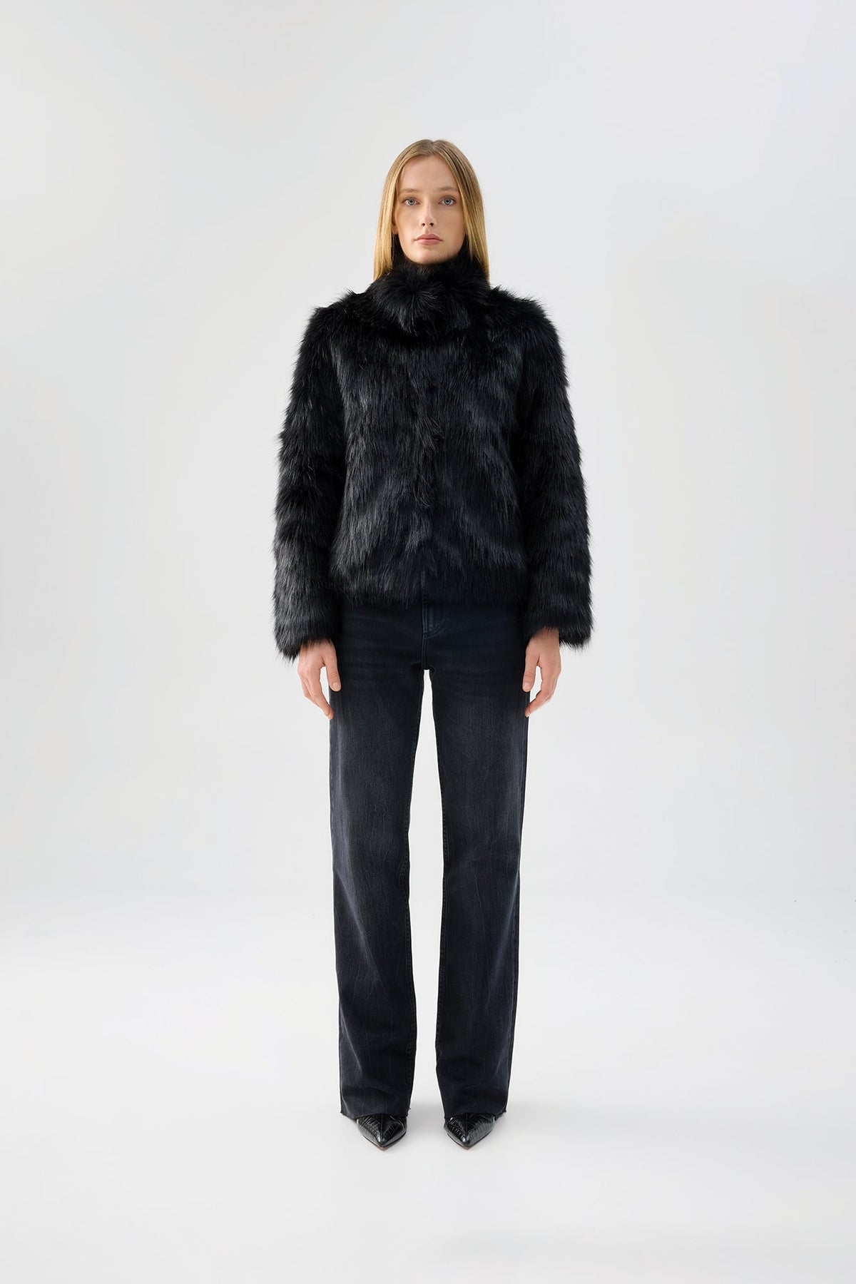 Fur Delish Jacket in Black