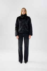 Fur Delish Jacket in Black