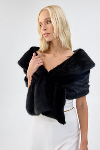Champagne Wrap in Black