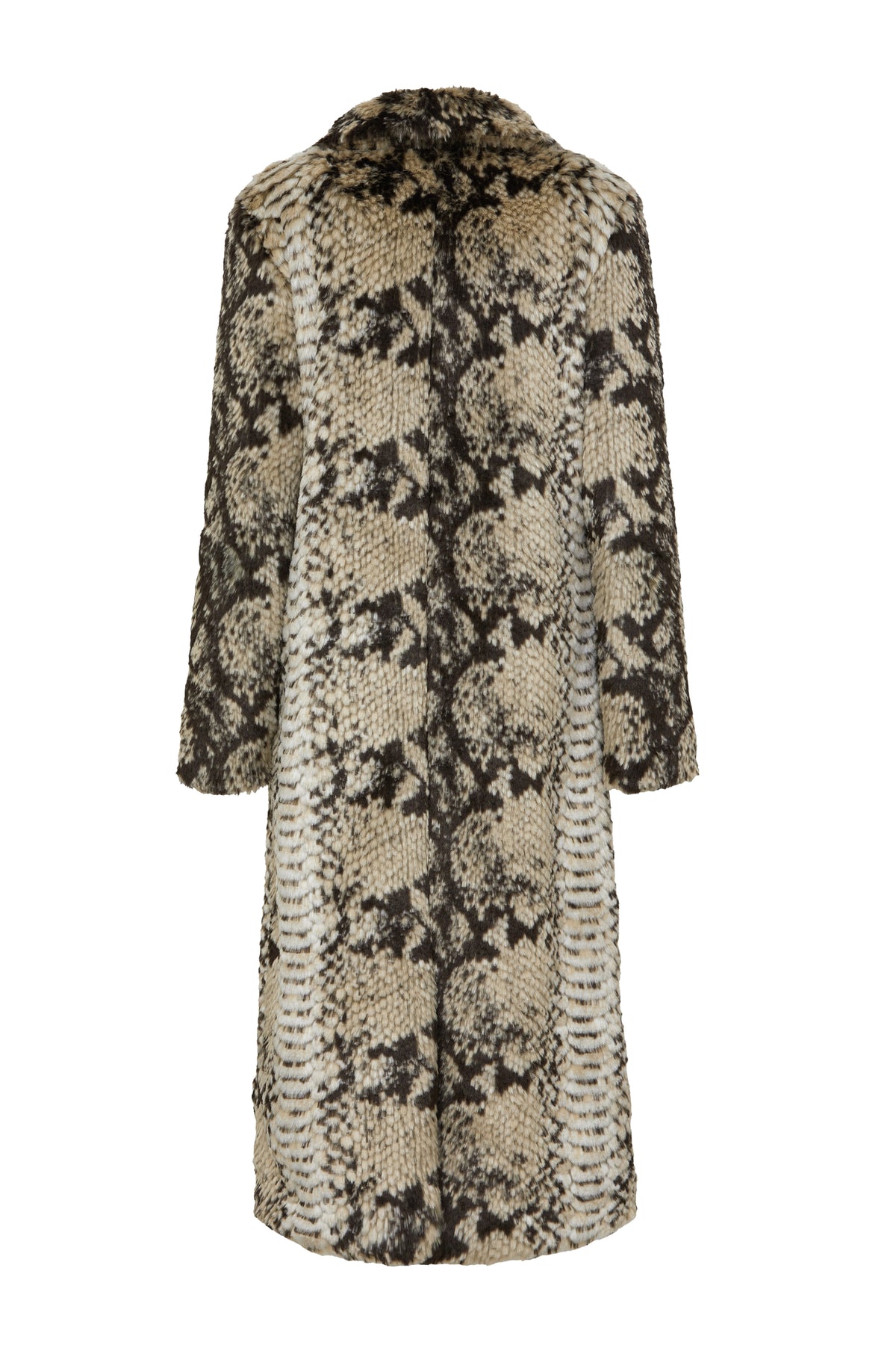 Madam Grace Coat in Natural Serpent flat back