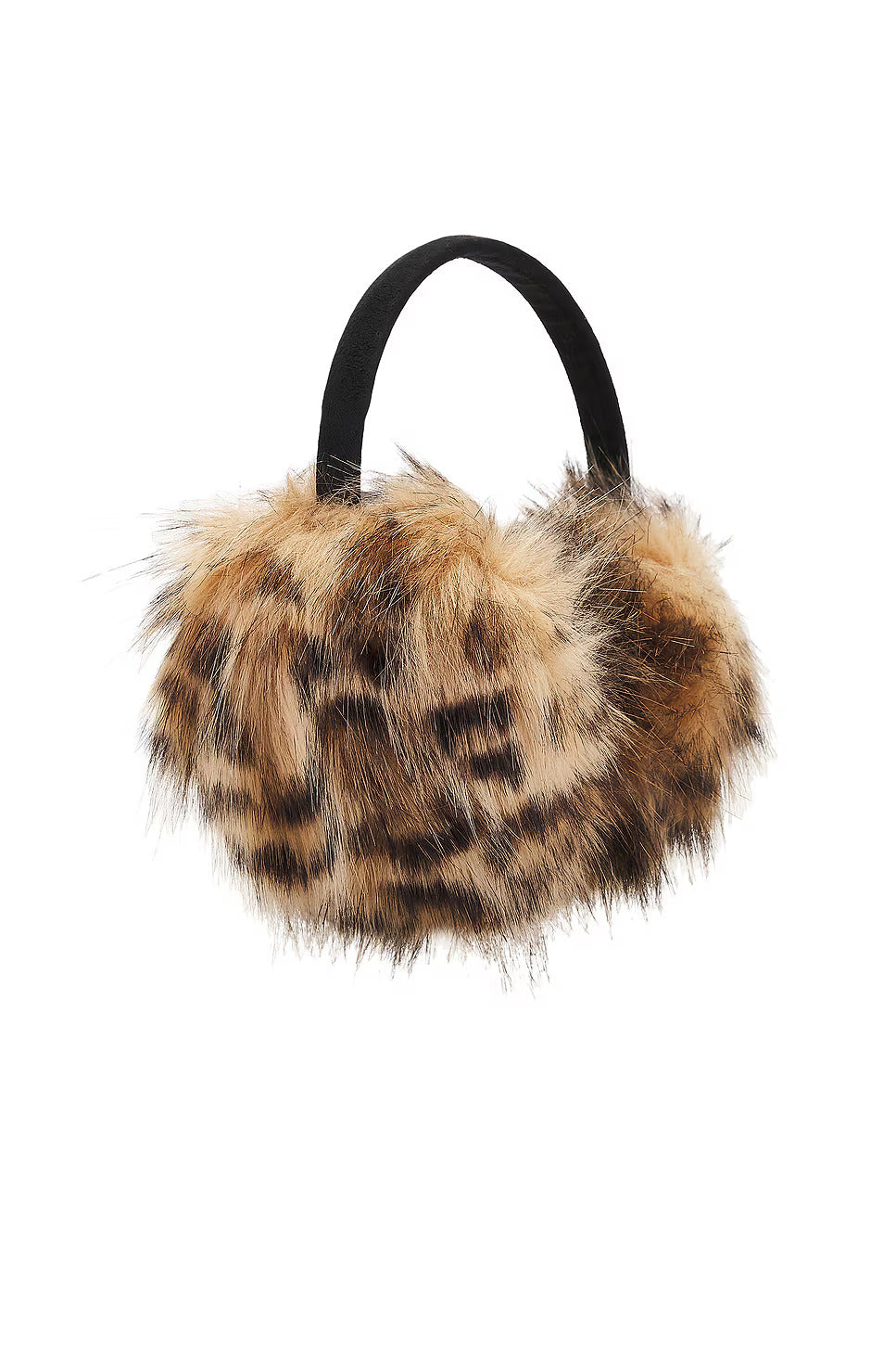 All Ears Earmuffs in Leopardess flat back