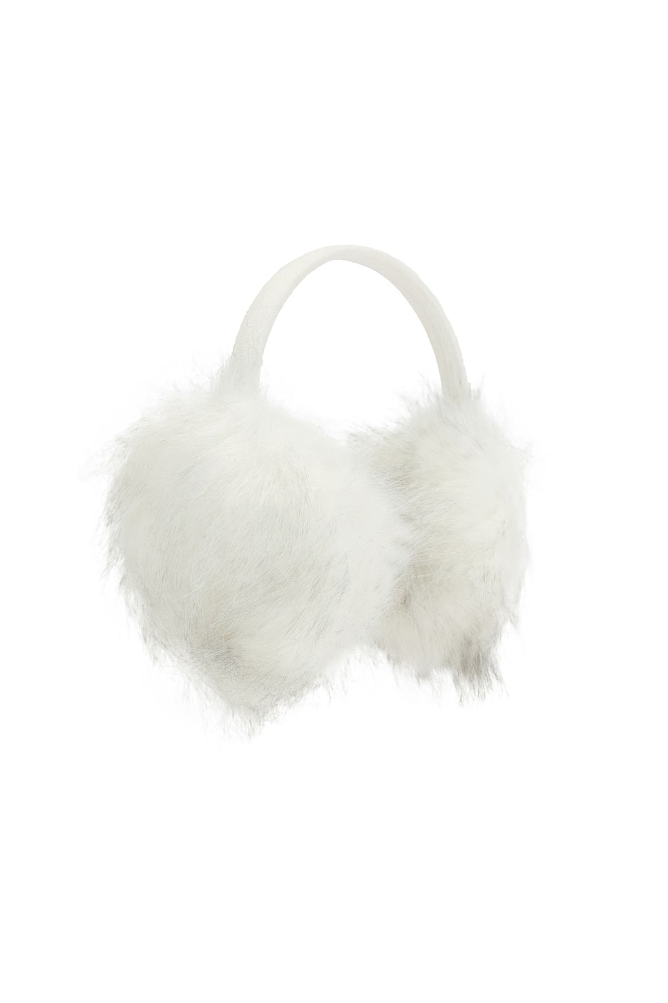 All Ears Earmuffs in Swiss White flat back