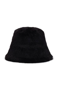 Yeoman Bucket Hat in Black flat front