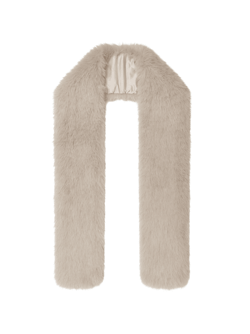West End Scarf in Almond flat front