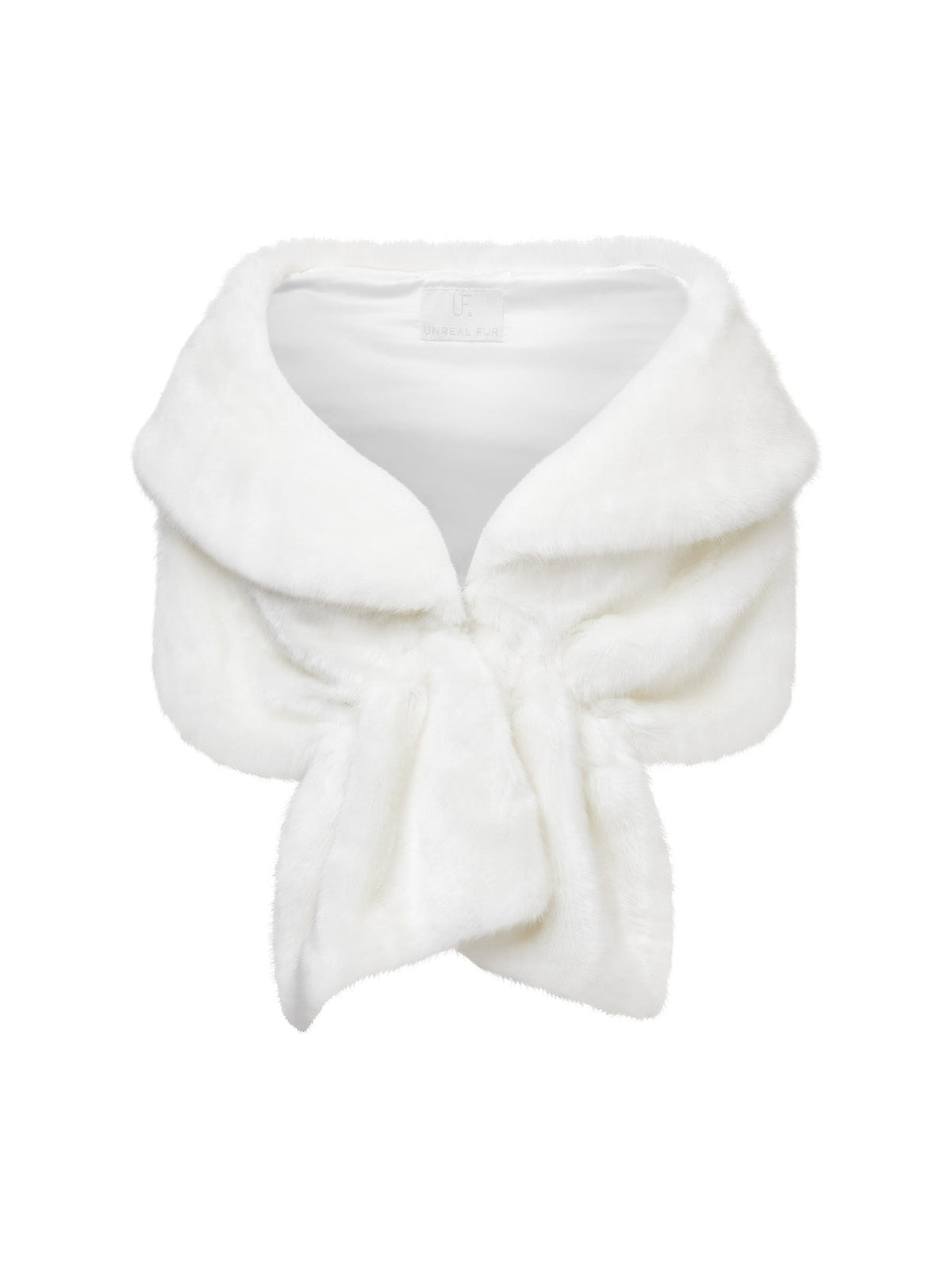 Champagne Wrap in Ivory flat front