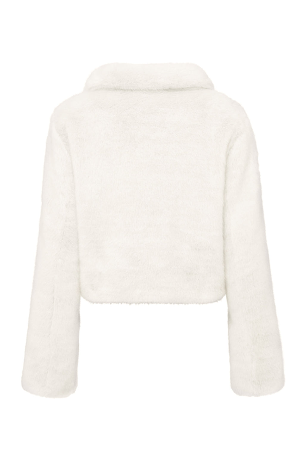 Tirage Cropped Jacket in Blanc flat back
