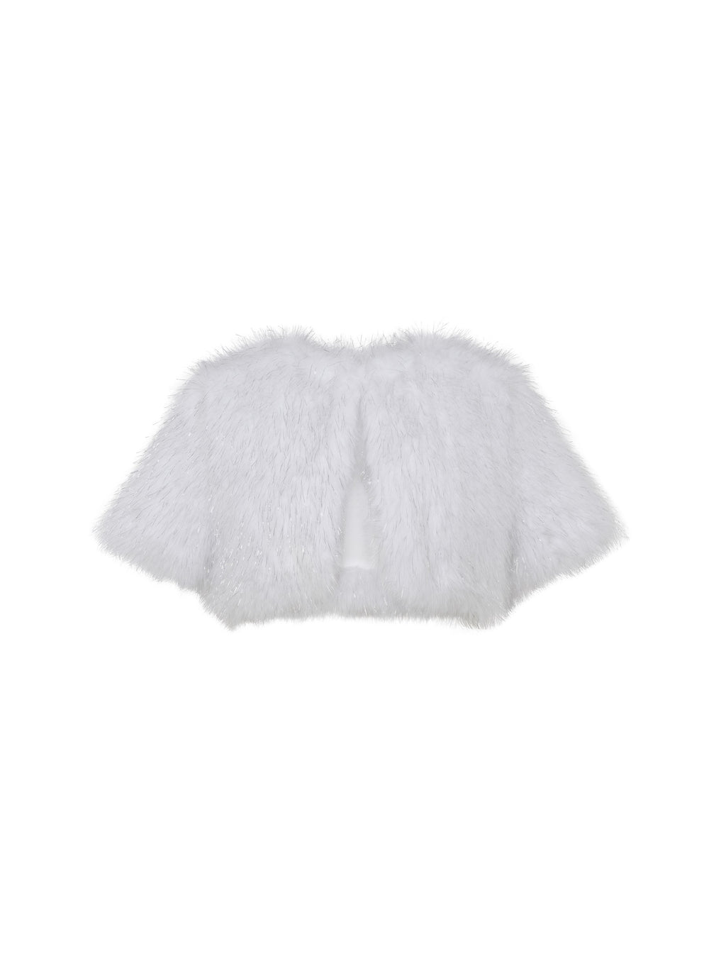 Wings Bolero in Striking White flat front