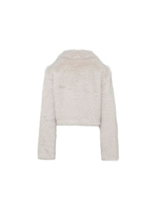 Milky Way Jacket in Striking White flat back