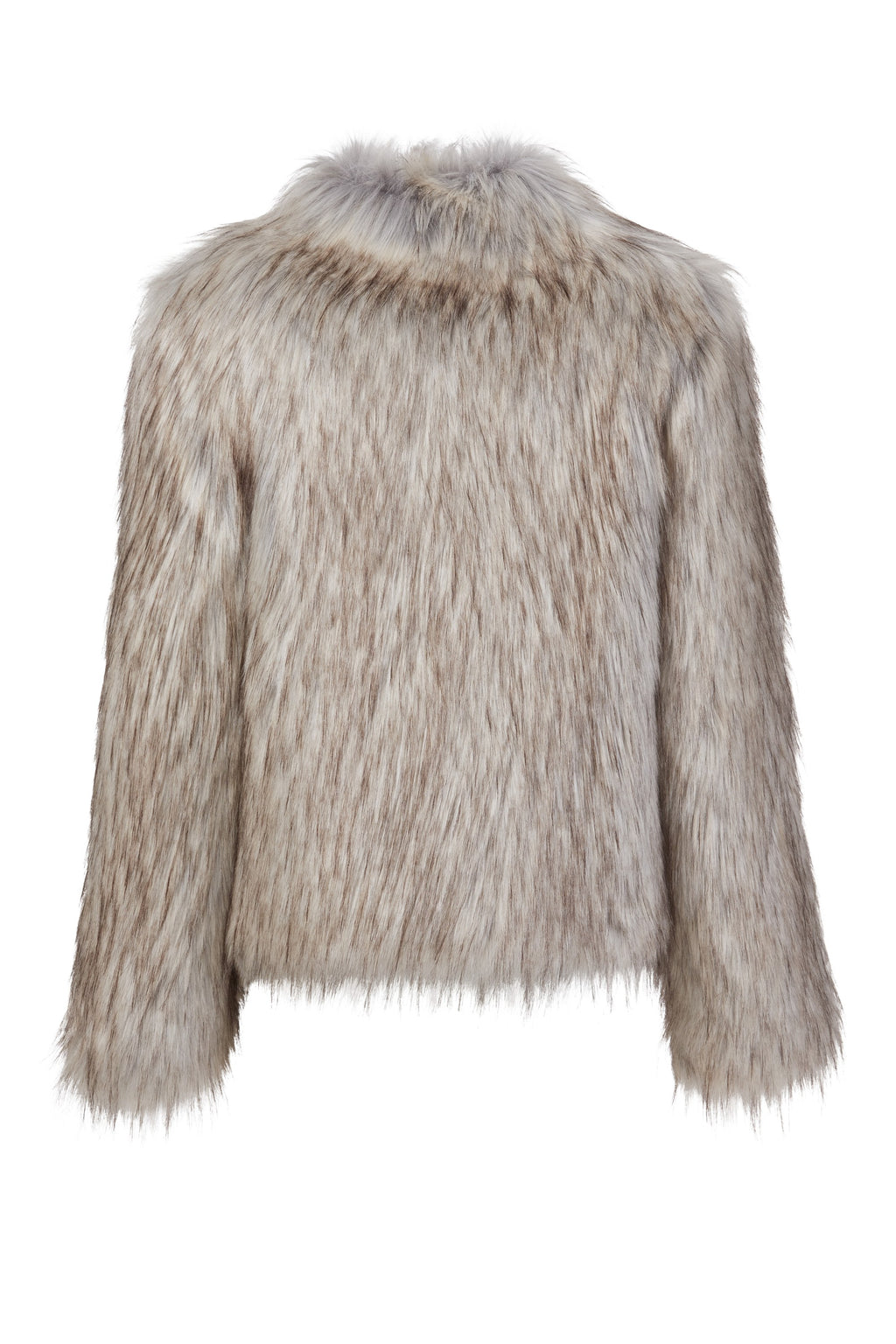 Fur Delish Jacket in Natural flat back