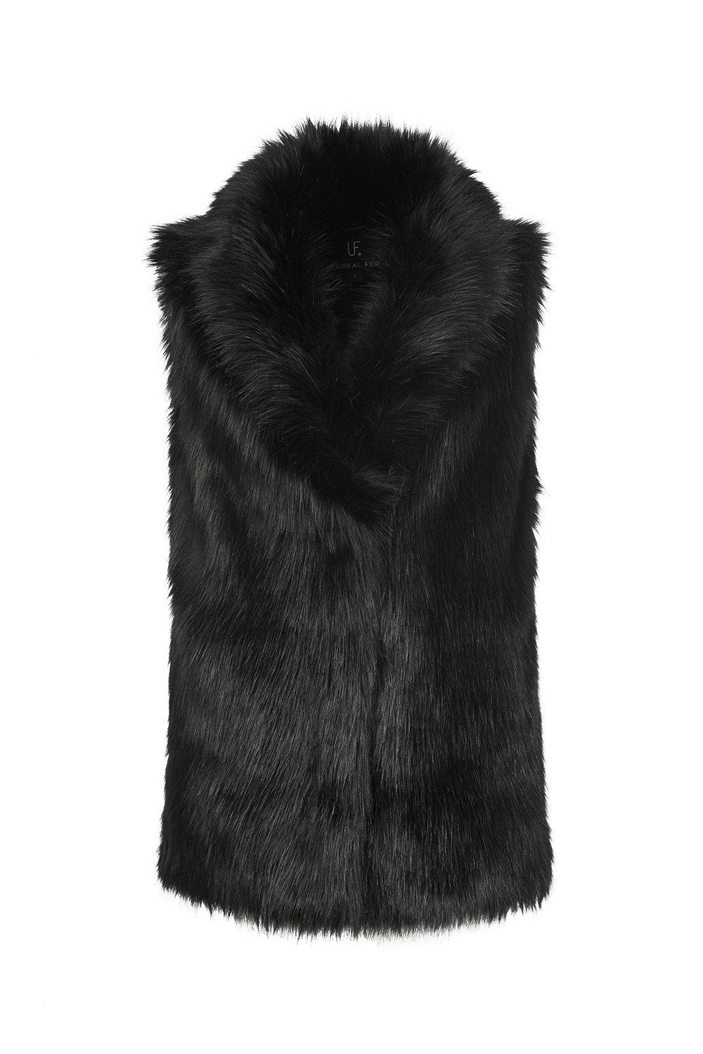 Premium Rose Vest in Black flat front