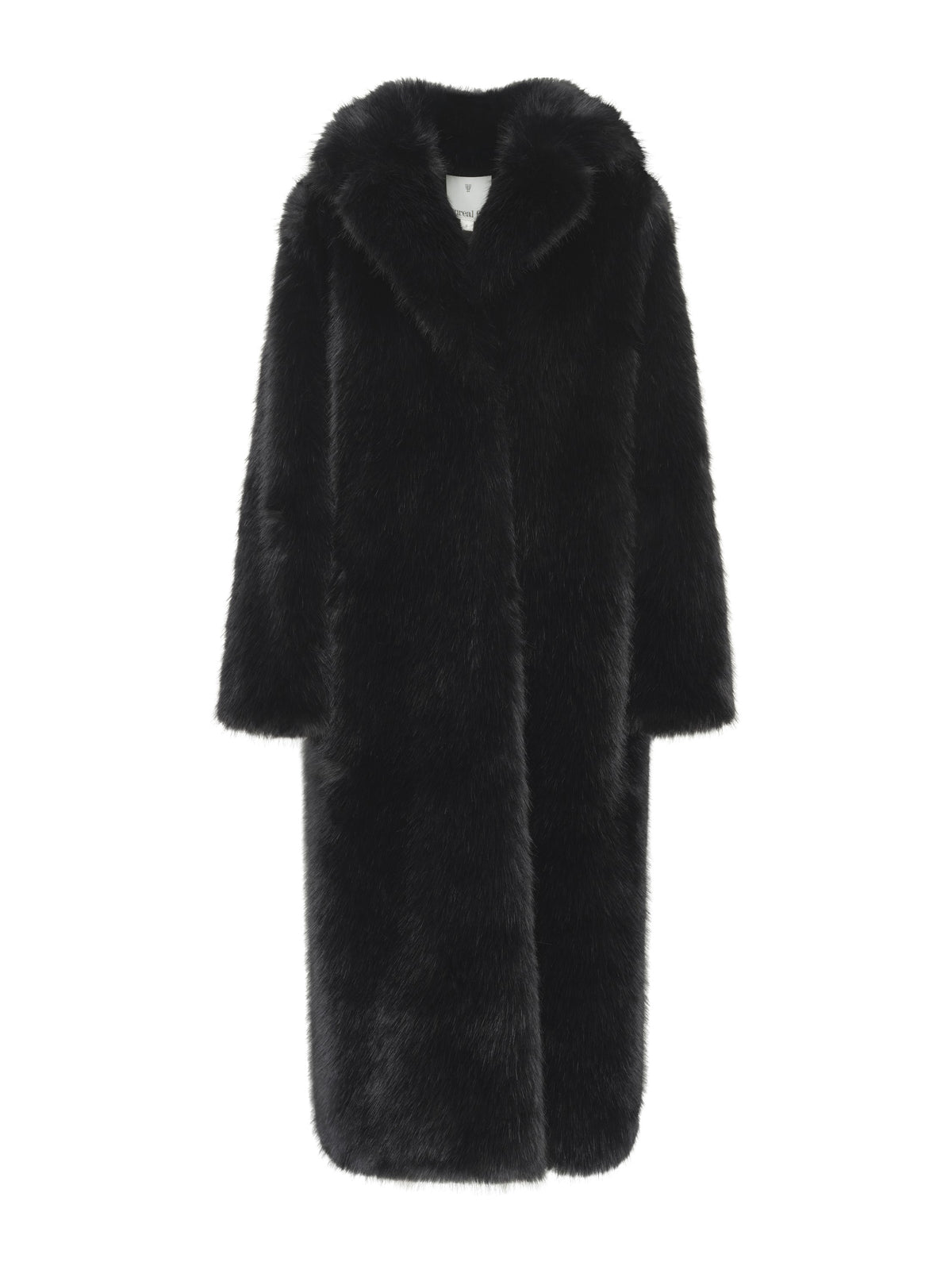 Romani Coat in Black flat front