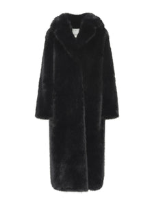 Romani Coat in Black flat front