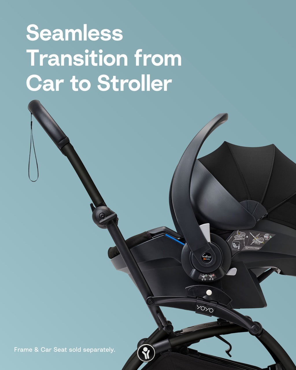 YOYO Car Seat Adapters in Black