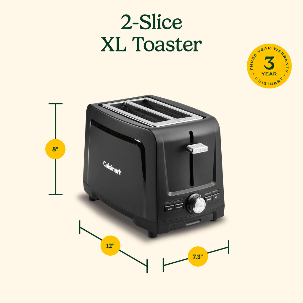 2-Slice XL Slot Toaster  in Eclipse Black
