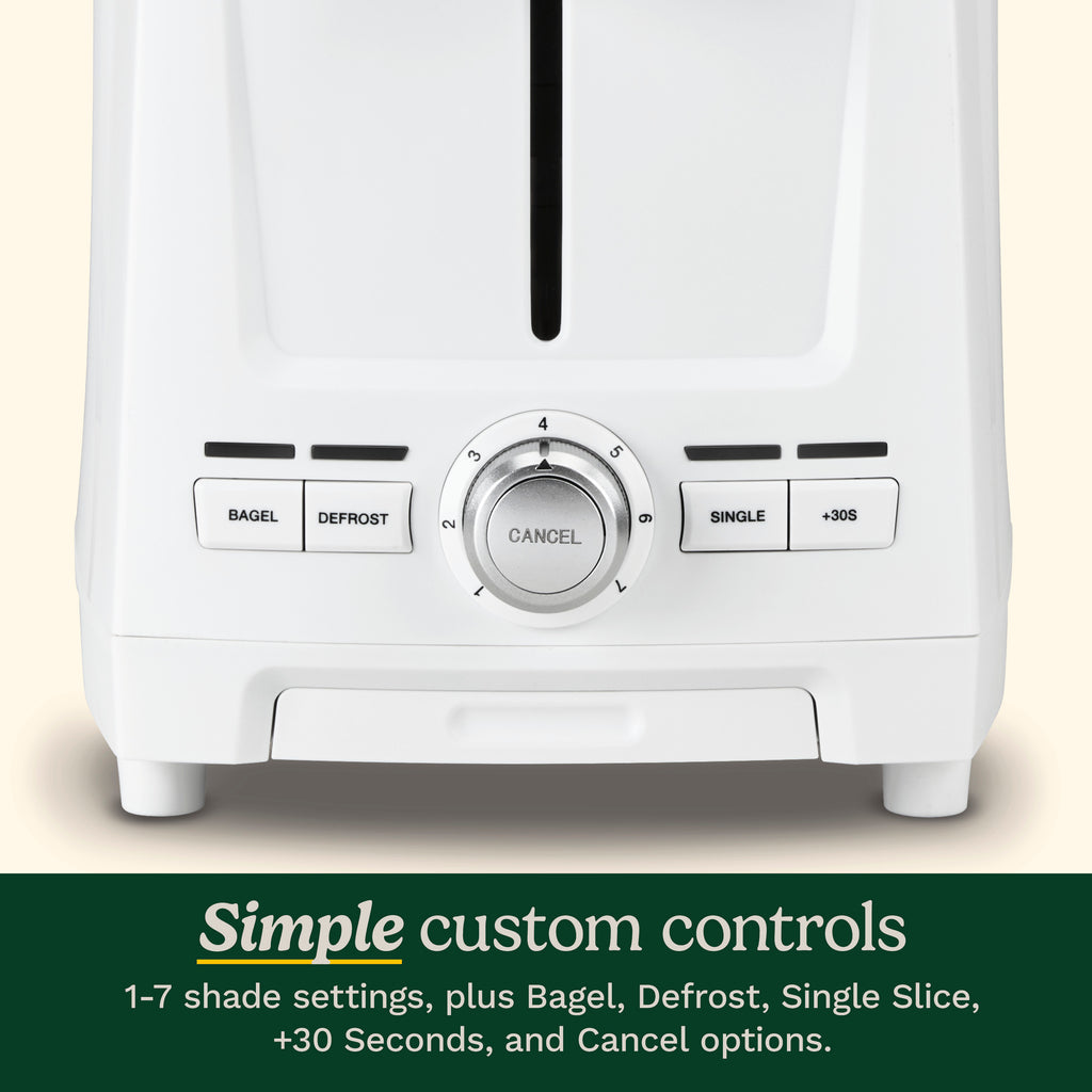 2-Slice XL Slot Toaster in White