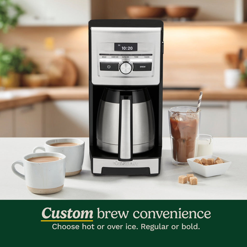 Personal Brew 10-Cup Thermal Coffee Maker in Black and Stainless