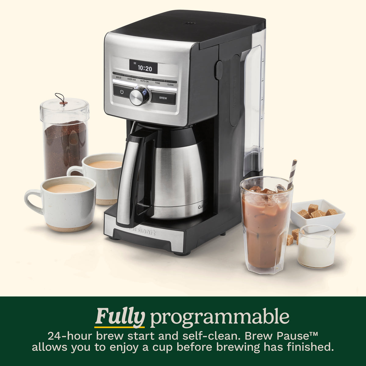 Personal Brew 10-Cup Thermal Coffee Maker in Black and Stainless