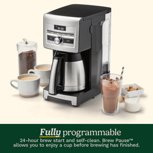 Personal Brew 10-Cup Thermal Coffee Maker in Black and Stainless