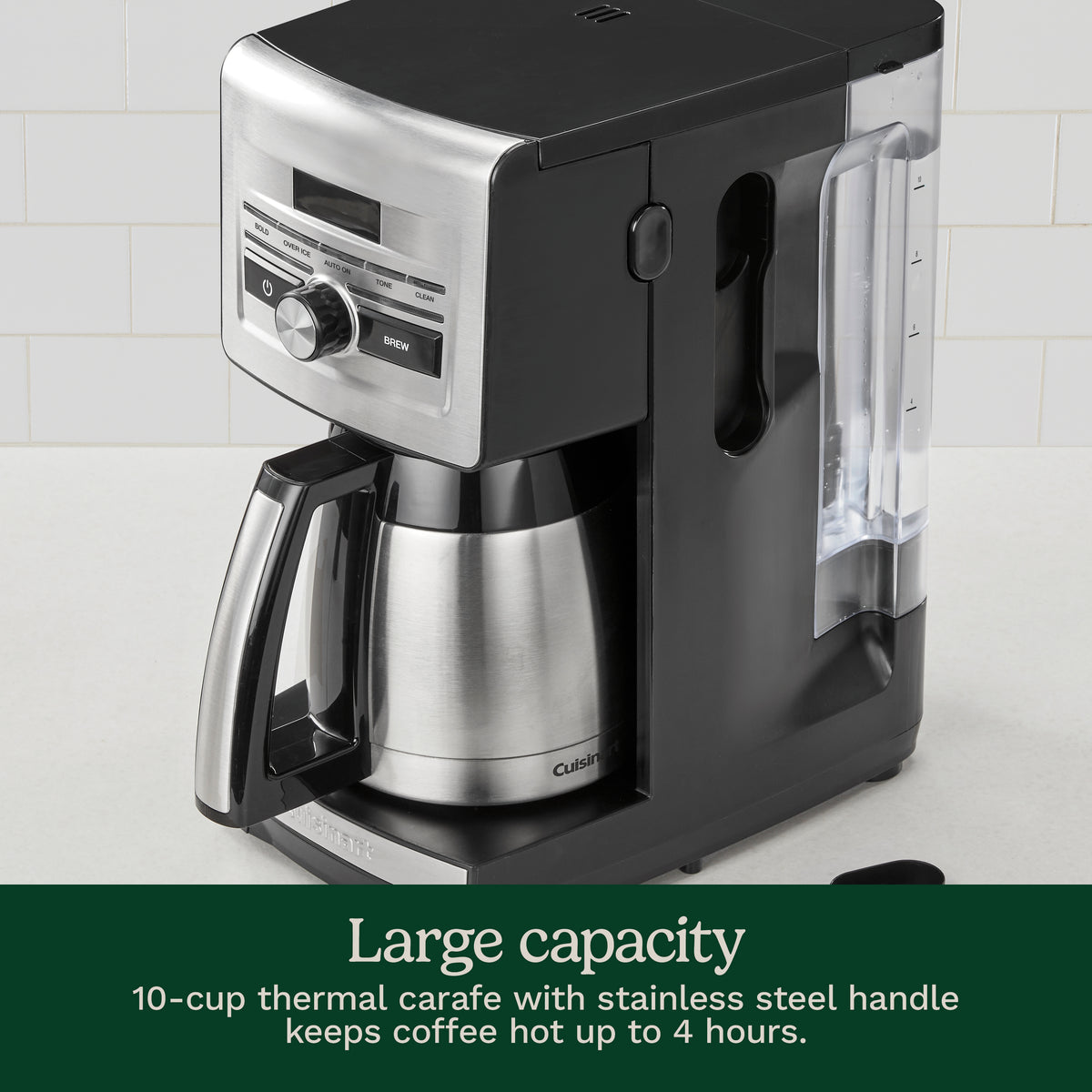 Personal Brew 10-Cup Thermal Coffee Maker in Black and Stainless