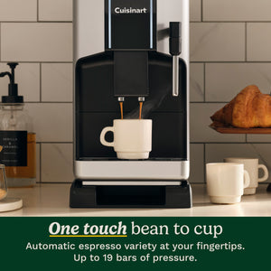 Espresso Bar Fully Automatic Espresso Machine in Black and Silver
