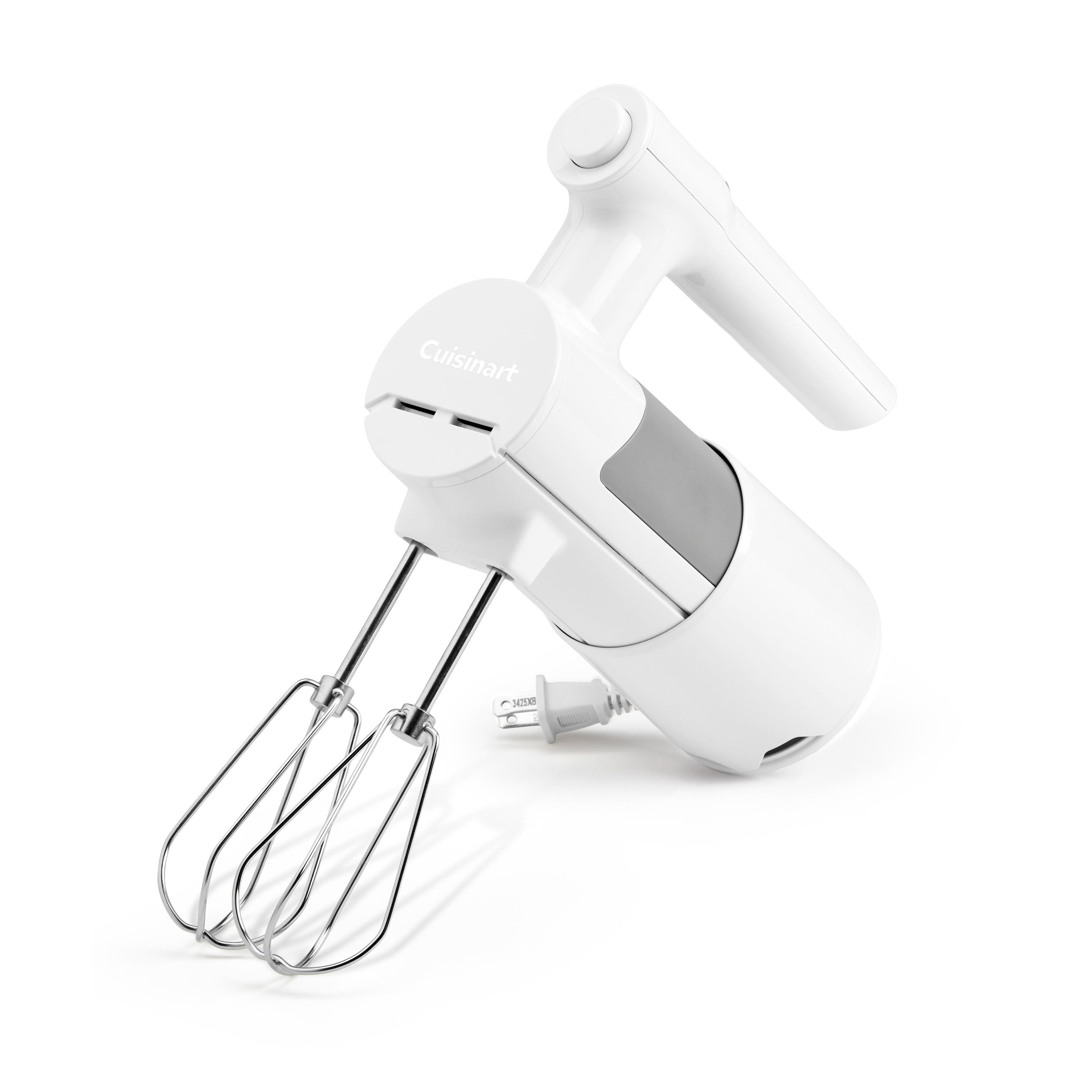 9-Speed Hand Mixer with Case in White