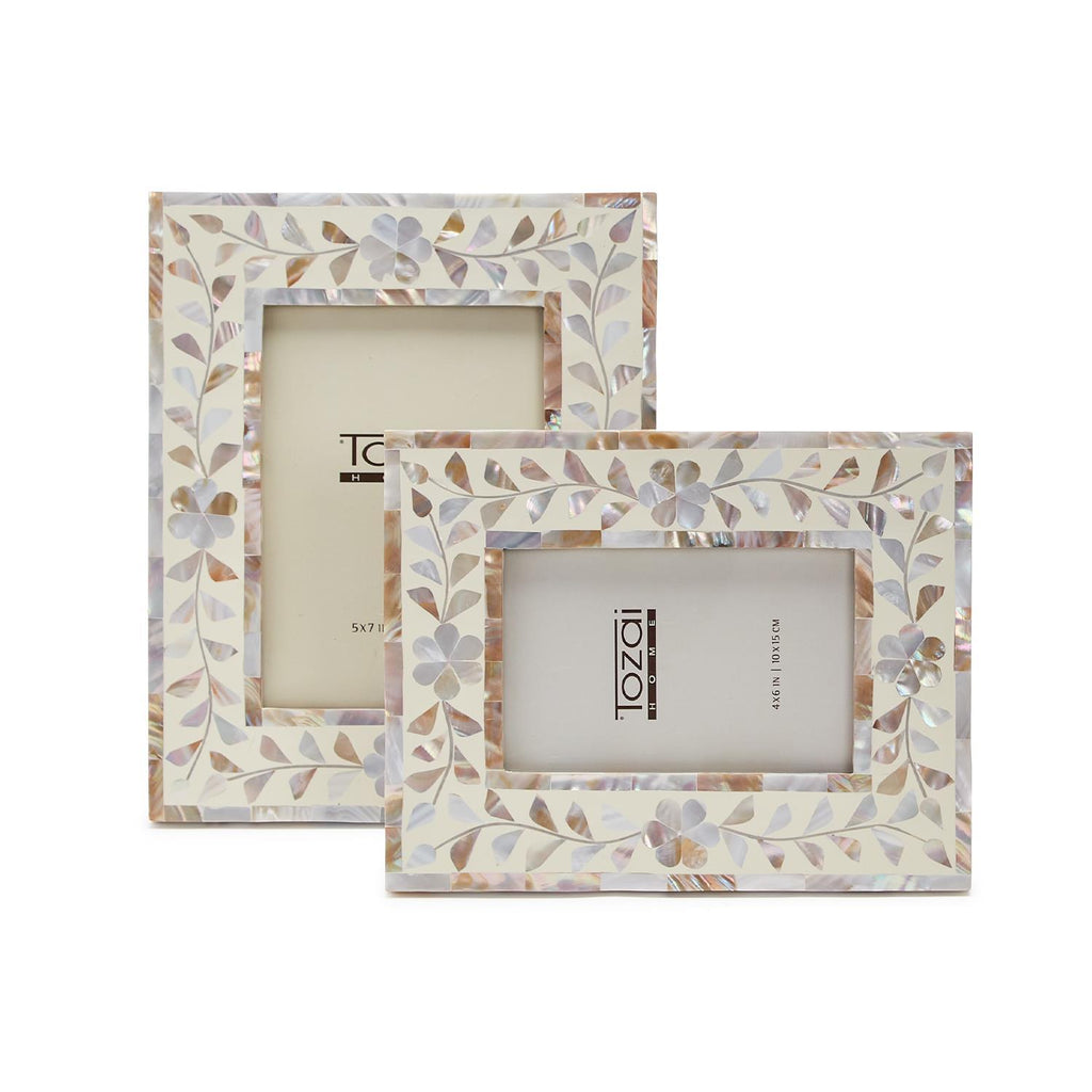 MOP Photo Frame, Set of 2