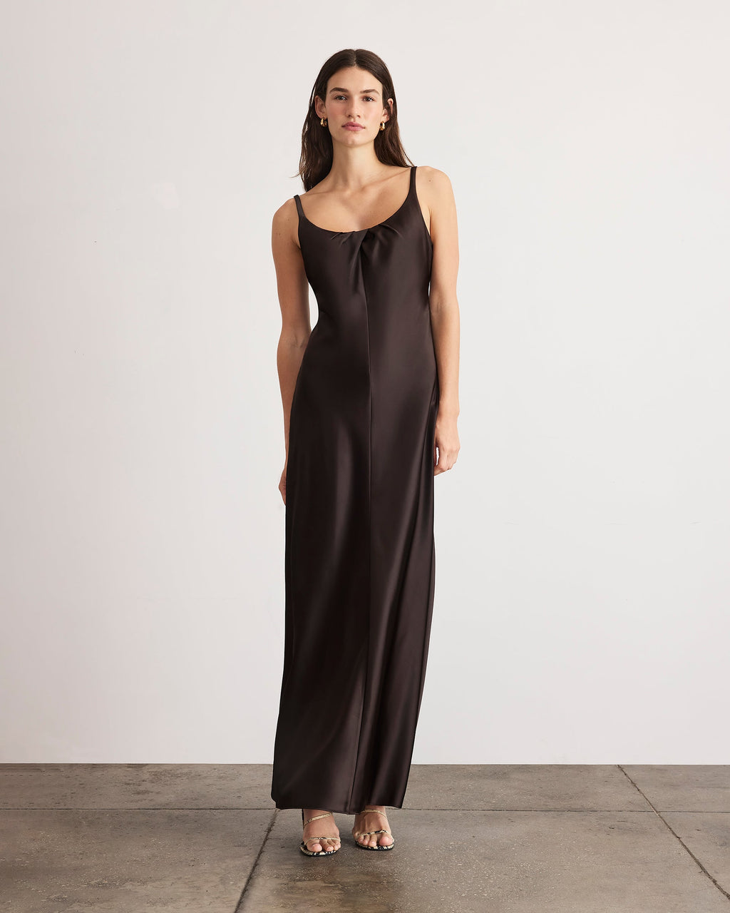 Uma Gown in Dark Fig
