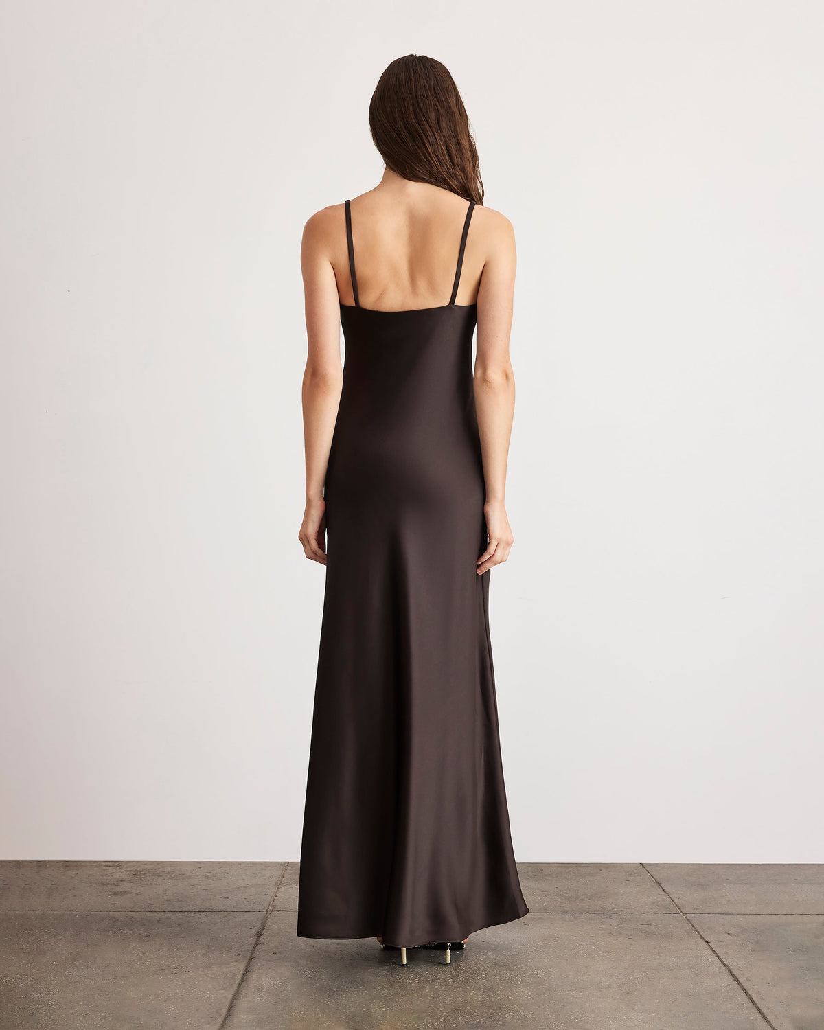 Uma Gown in Dark Fig