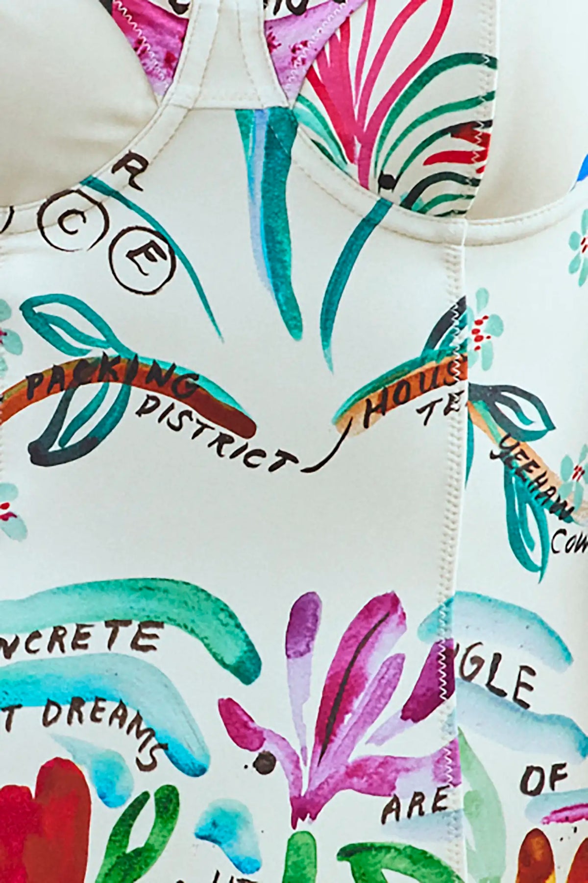 One-Piece Swimsuit in Anniversary Print