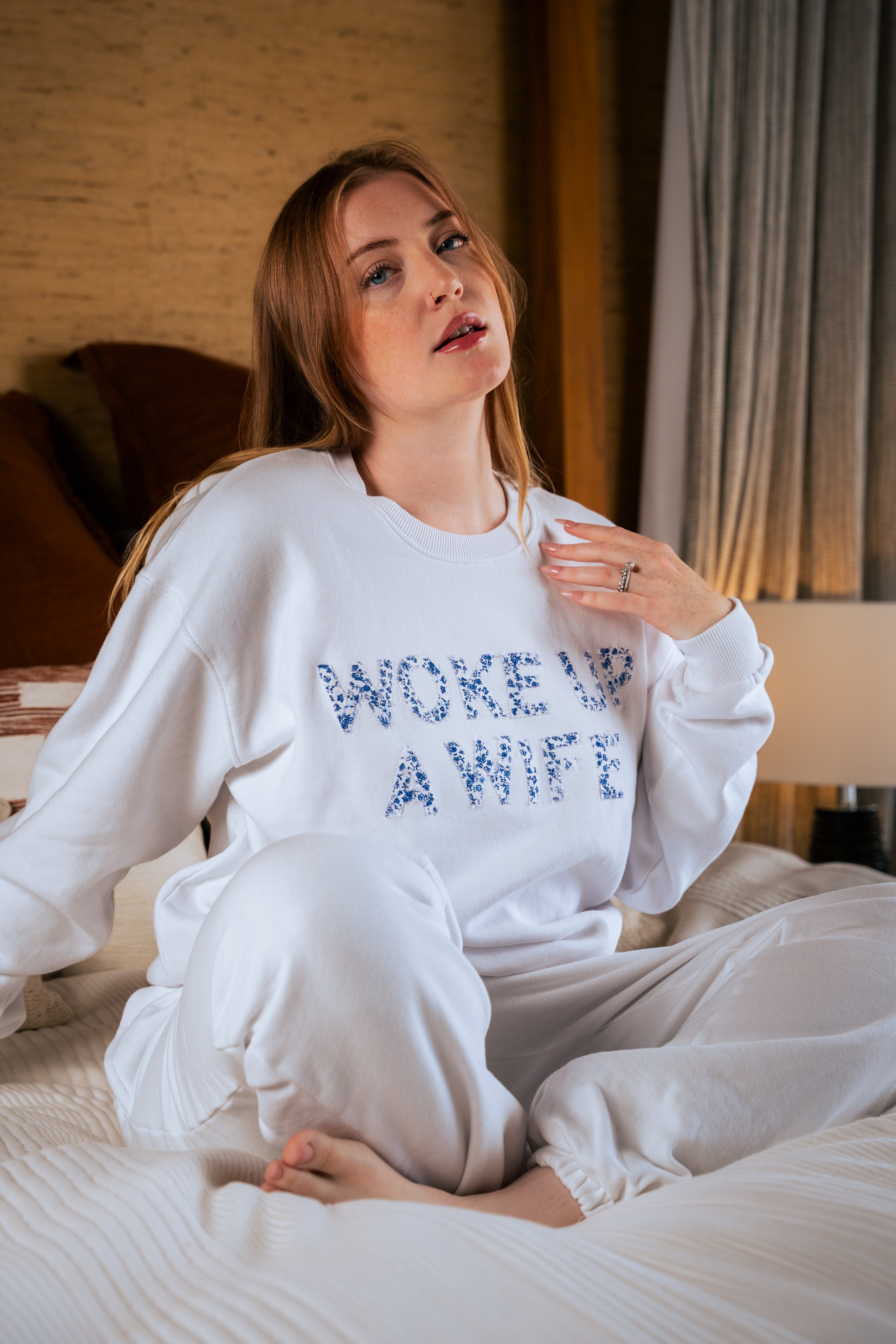 Floral Letter Sweatshirt