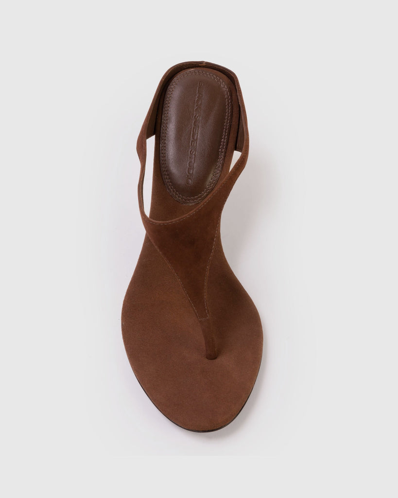 Laurel 65 Mule in Brownie Suede