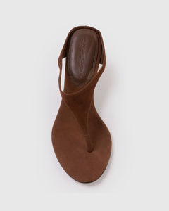 Laurel 65 Mule in Brownie Suede