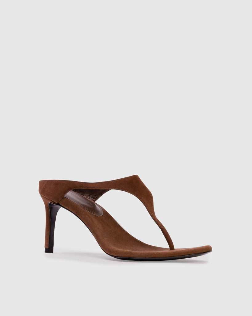 Laurel 65 Mule in Brownie Suede