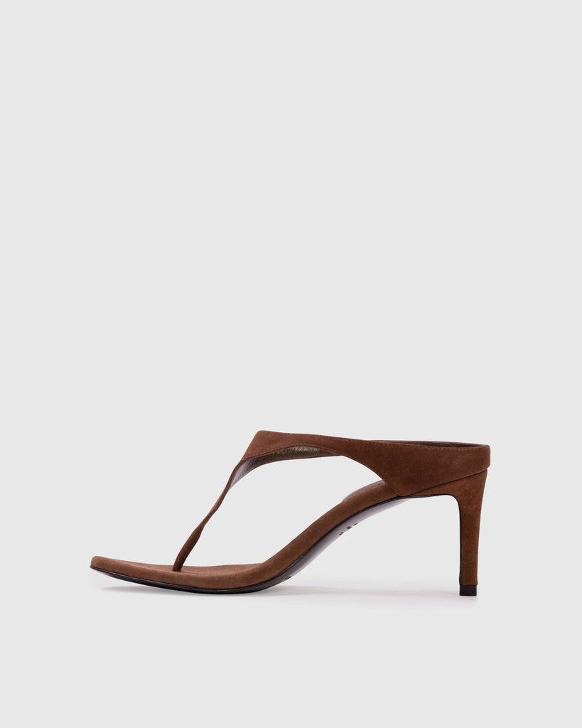 Laurel 65 Mule in Brownie Suede