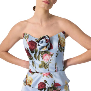 Delicias Corset Top in Blue