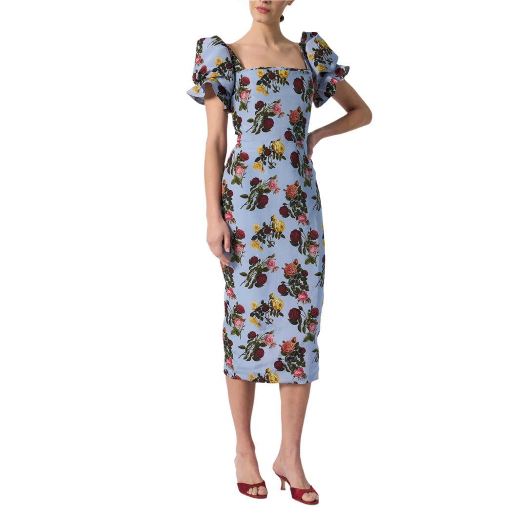 Rose Dress in Blue