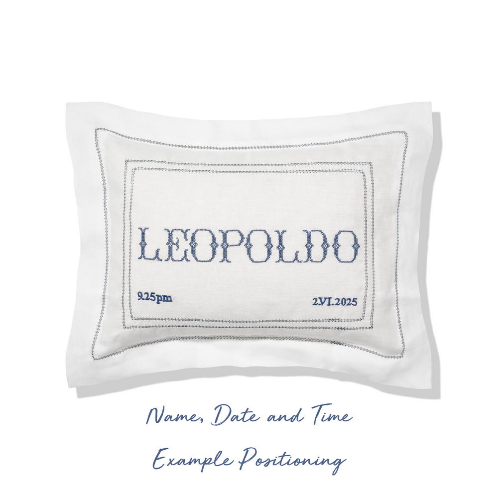 Elizaveta Boudoir Pillow in English Rose Hemstitch