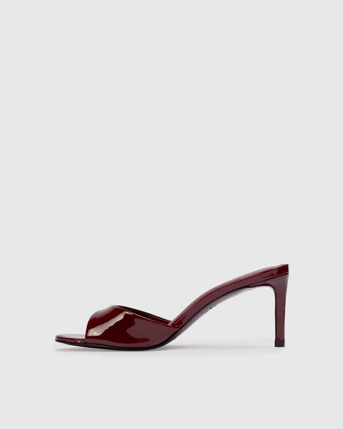 Freddie 65 Mule in Ruby Patent Leather