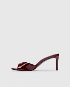 Freddie 65 Mule in Ruby Patent Leather