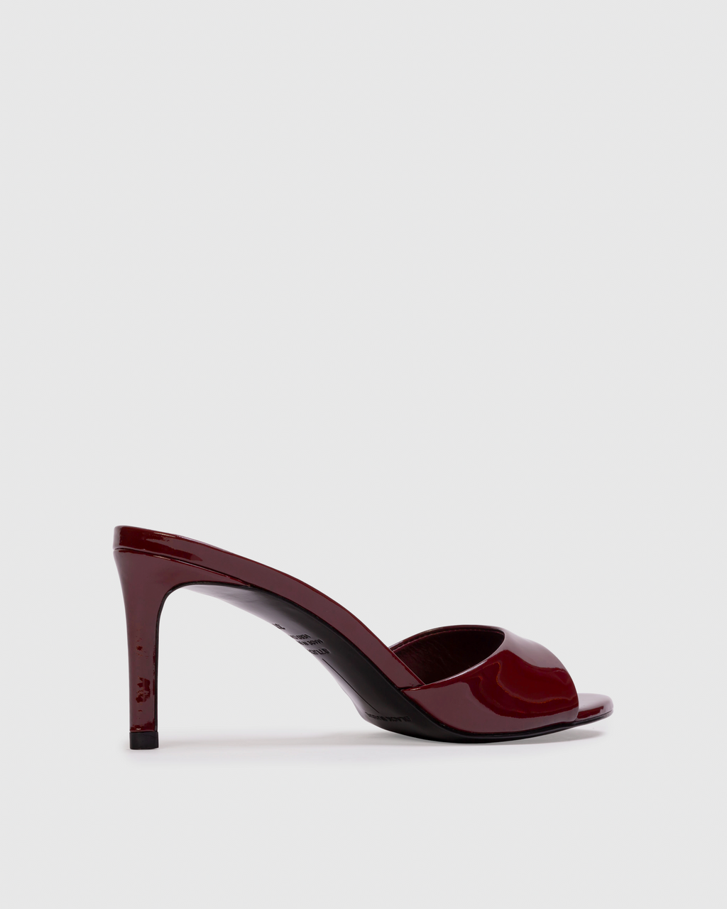 Freddie 65 Mule in Ruby Patent Leather