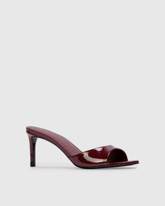 Freddie 65 Mule in Ruby Patent Leather