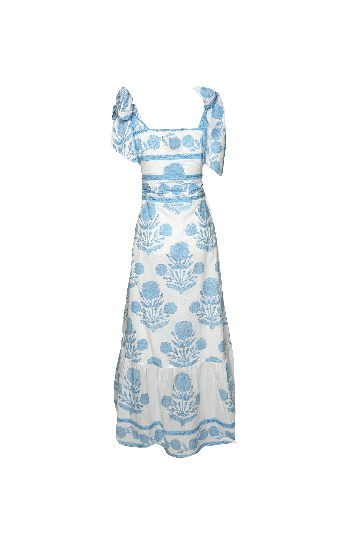 Seaside Sundress in Baby Blue Marigold