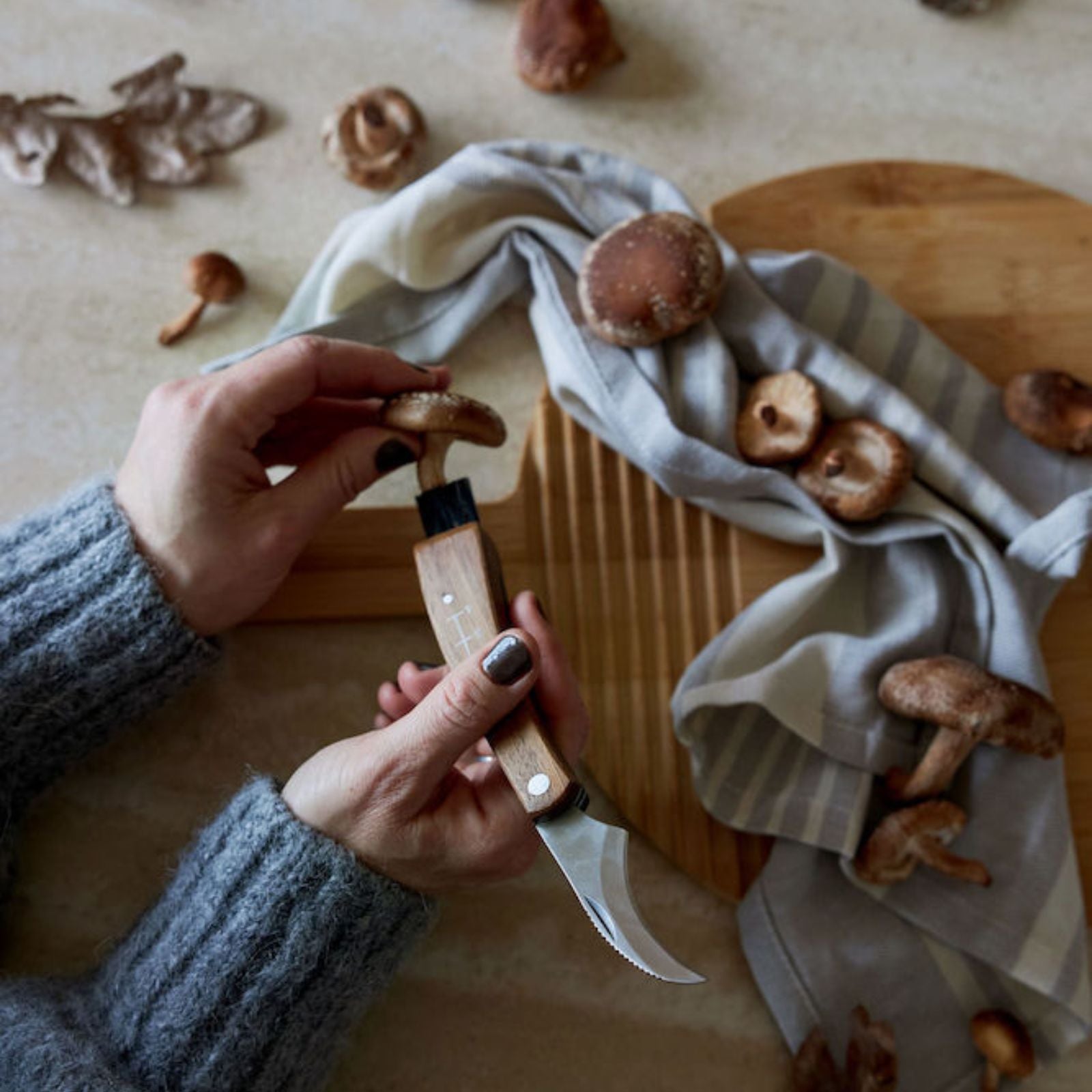 Mushroom Foraging Bag and Knife Set