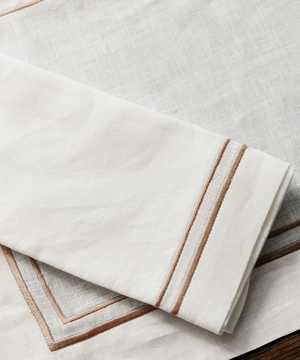 Sophie Classic Two Cord Napkin in Antique Gold