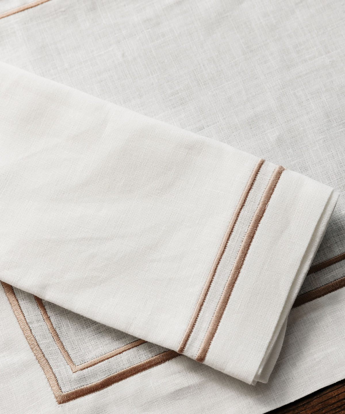 Sophie Classic Two Cord Napkin in Antique Gold