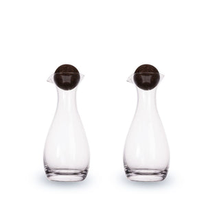 Nature Oil/Vinegar Bottles with Cork Stoppers, Set of 2