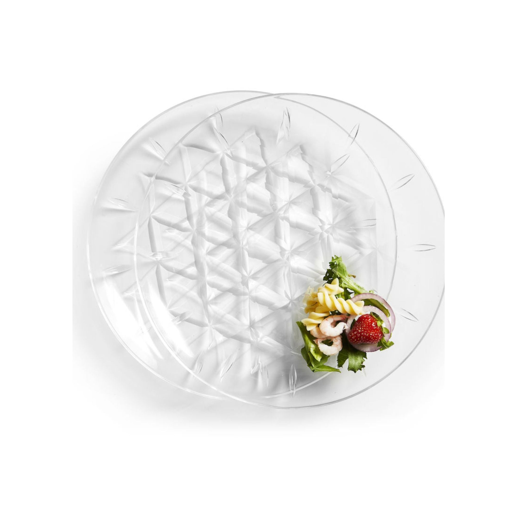 Picnic Outdoor-Party Dinnerware Collection, Acrylic Picnic Plate 10in, Set of 2