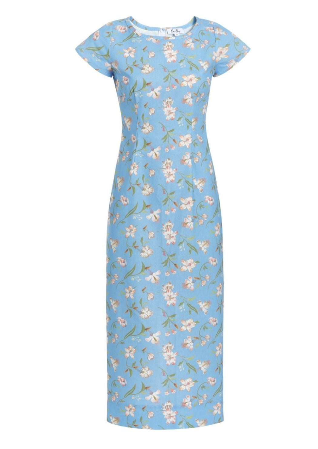 Charlie Dress in Blue Hibiscus