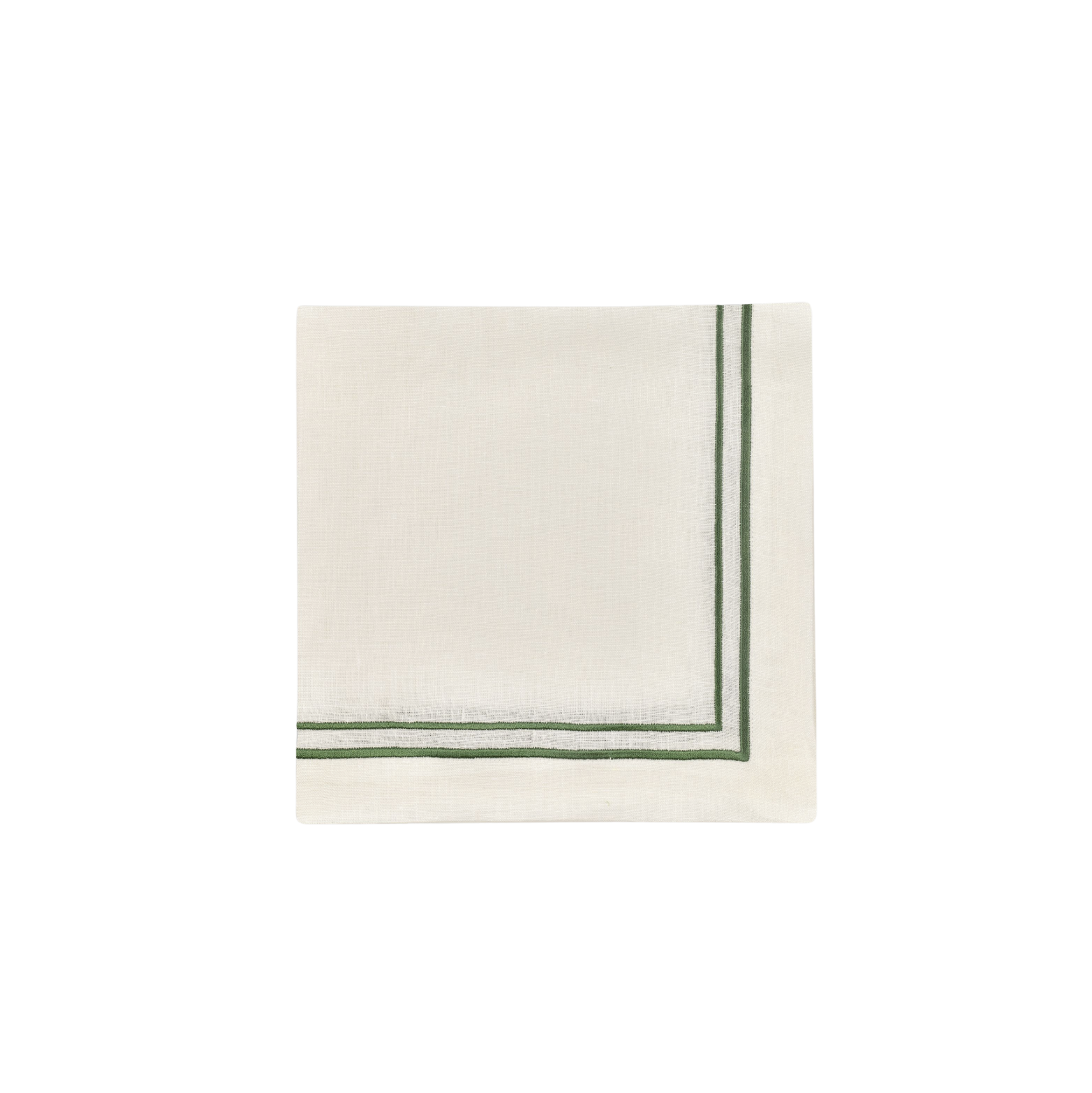 Sophie Classic Two Cord Napkin in Moss Green