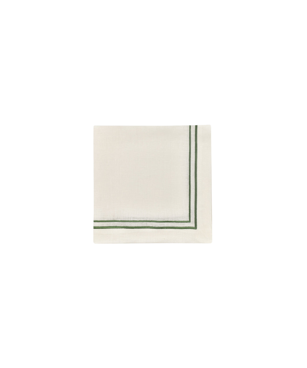 Sophie Classic Two Cord Napkin in Moss Green